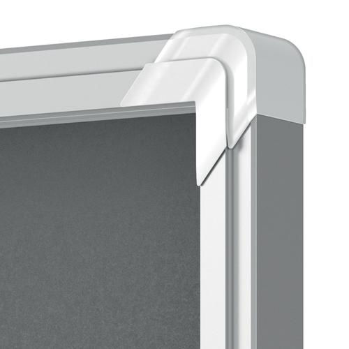 54912AC - Nobo Premium Plus Grey Felt Lockable Noticeboard Display Case 18 x A4 1355x970mm 1915338