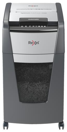 Rexel Optimum AutoFeed+ 225M Automatic Micro Cut Paper Shredder Black
