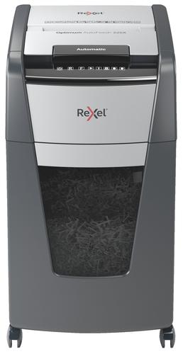 Rexel Optimum AutoFeed+ 225X Automatic Cross Cut Paper Shredder Black