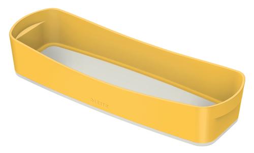 Leitz MyBox Cosy Organiser Tray Long, Storage, W 307 x H 55 x D 105 mm, Warm Yellow