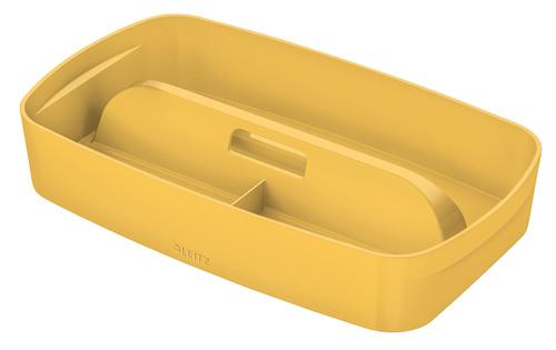 Leitz MyBox Cosy Organiser Tray with handle Small, Storage, W 307 x H 56 x D 181 mm,  Warm Yellow