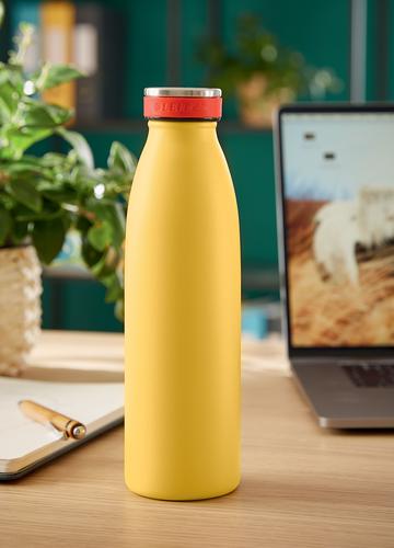 Leitz Cosy 500ml Insulated Water Bottle Warm Yellow | 33315J | ACCO Brands
