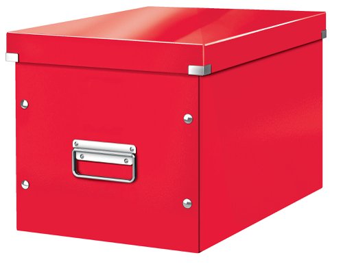 Leitz Box Click & Store WOW Cube Large Storage Box Red