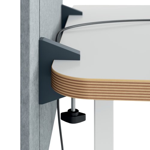 Modular, height adjustable personal desk screen. Create a calm, more focused workspace. 60x70cm privacy panel-reduce visual distractions/dampen noise.