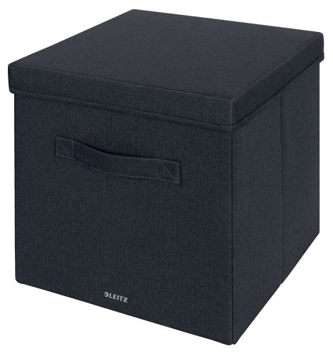 Leitz Fabric Large Storage Box with lid Pack of 2