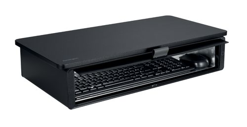 UVStand Monitor Stand with UV Sanitisation Compartment 598 x 295 x 126mm Black K55100WW Laptop / Monitor Risers AC55100
