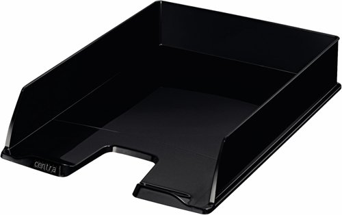 0 Centra A4 Letter Tray Black - Pack of 10