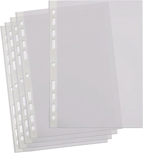 0 Centra A4 PP Clear Pockets - Pack of 100
