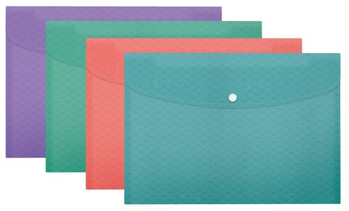 Esselte Colour Breeze A4 Document Wallet PP