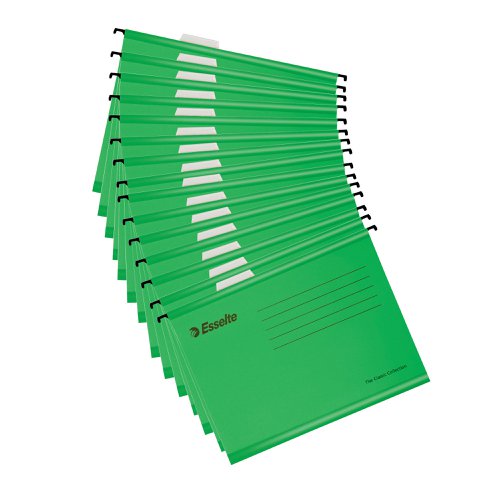 Esselte Classic A4 Suspension File Green (Pack of 15)