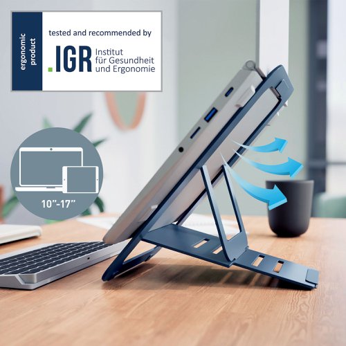 Leitz Ergo Aluminium Ultra-Flat Laptop Stand - 63460089