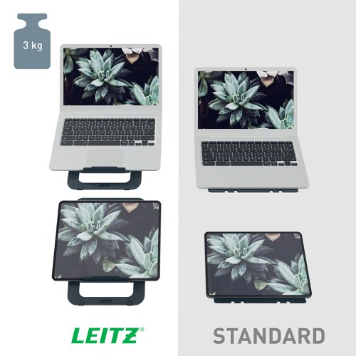 Leitz Ergo Aluminium Ultra-Flat Laptop Stand - 63460089  52163AC