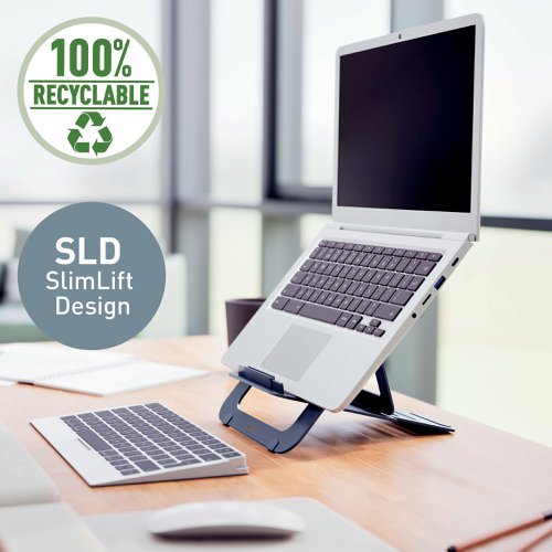 Leitz Ergo Aluminium Ultra-Flat Laptop Stand - 63460089  52163AC