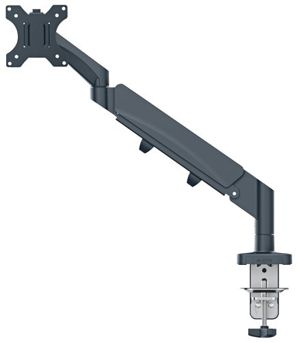 Leitz Ergo Space-Saving Single Monitor Arm Suitable for Monitors upto 32inches Dark Grey - 64890089 ACCO Brands