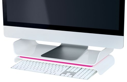 Leitz Ergo WOW Adjustable Monitor Stand Pink