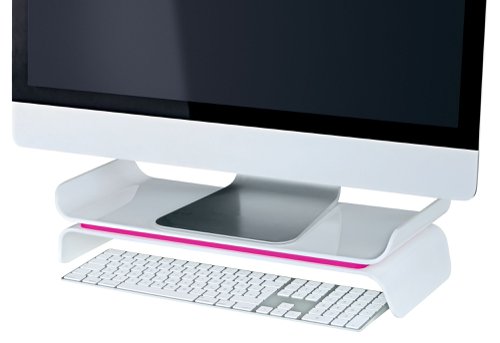 Leitz Ergo WOW Adjustable Monitor Stand Pink