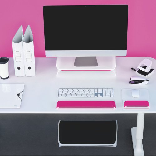 Leitz Ergo WOW Adjustable Monitor Stand Pink