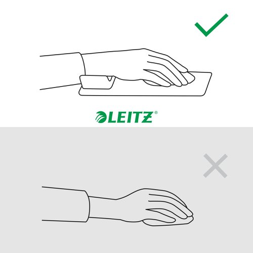 Leitz Ergo Mouse Pad with Adjustable Wrist Rest Light Grey | 34043J | ACCO Brands