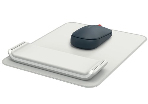 34043J - Leitz Ergo Mouse Pad with Adjustable Wrist Rest Light Grey