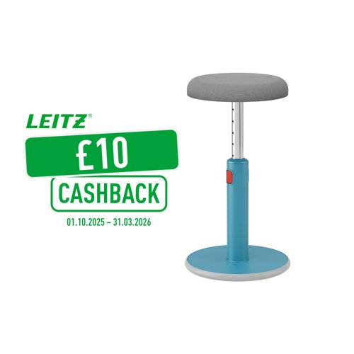 Leitz Ergo Cosy Active Sit Stand Stool Calm Blue - 65180061