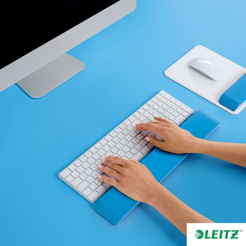 Leitz Ergo WOW Adjustable Keyboard Wrist Rest Blue