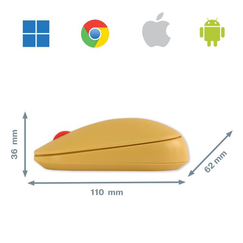 Leitz Cosy Wireless Mouse Warm Yellow 65310019  56676AC