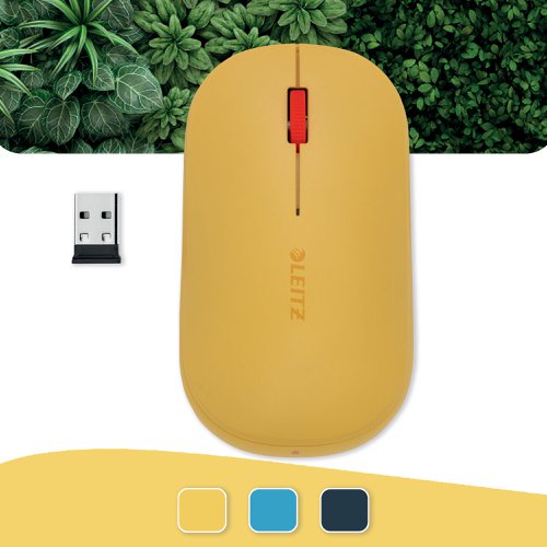 Leitz Cosy Wireless Mouse Warm Yellow 65310019  56676AC