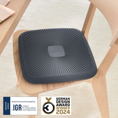 Leitz Ergo Active Wobble Cushion Dark Grey - 65390089 22889AC Buy online at Office 5Star or contact us Tel 01594 810081 for assistance