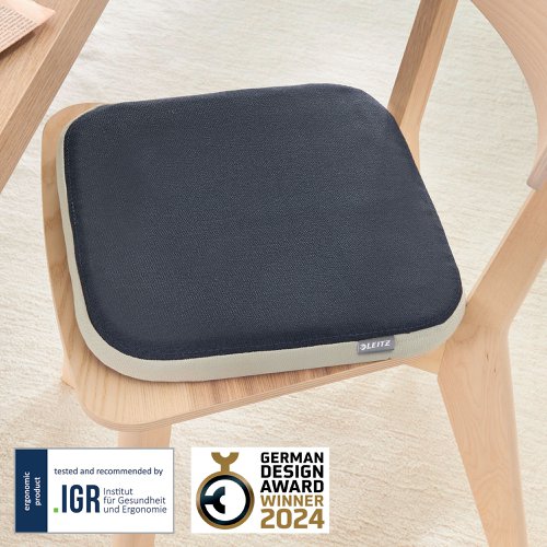 Leitz Ergo Active Wobble Cushion with Cover Dark Grey 65400089 LZ13473 Buy online at Office 5Star or contact us Tel 01594 810081 for assistance
