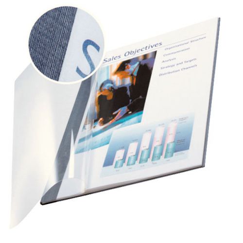 Leitz impressBIND Soft Covers, 7,0mm For 36-70 sheets, A4, Blue (Pack 10)