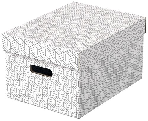 Esselte Home Storage Box Medium White (Pack of 3)
