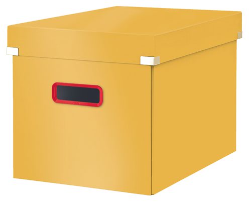 Leitz Click & Store Cosy Cube Large Storage Box Warm Yellow