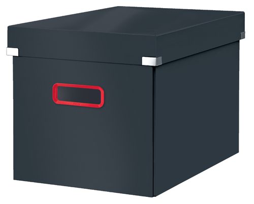 Leitz Click & Store Cosy Cube Large Storage Box Velvet Grey