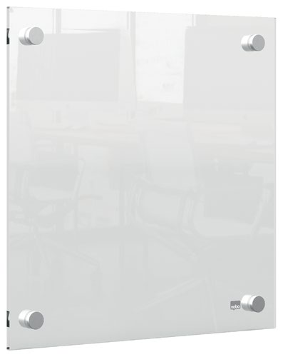 Nobo Transparent Acrylic Mini Whiteboard Wall Mounted 300x300mm 1915619 ACCO Brands