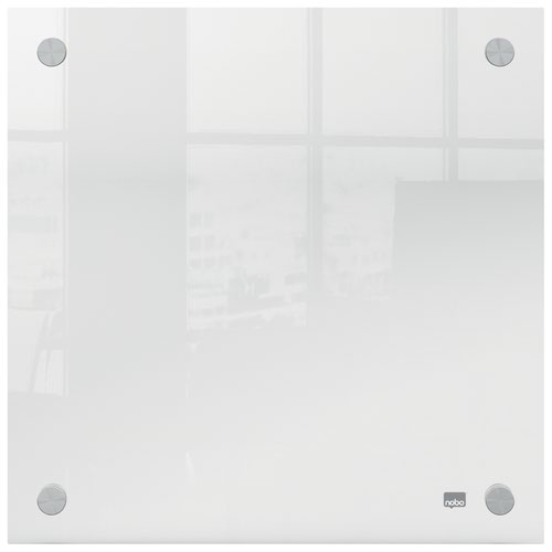 Nobo Transparent Acrylic Mini Whiteboard Wall Mounted 300x300mm 1915619 Drywipe Boards 55906AC