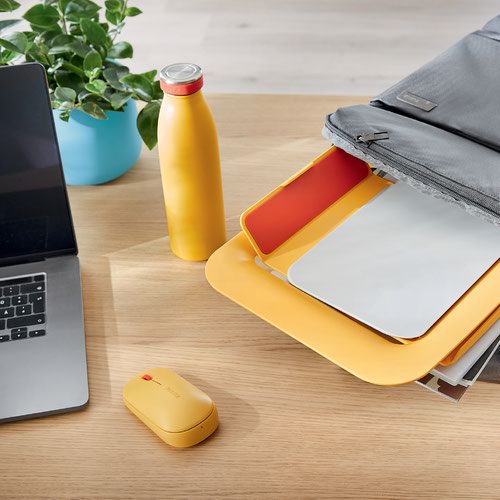 Leitz Cosy Ergo Laptop Riser Warm Yellow 64260019  | County Office Supplies