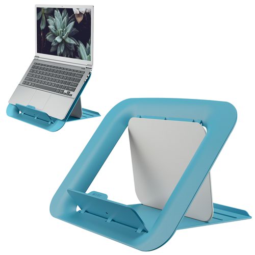 Leitz Cosy Ergo Laptop Riser Calm Blue 64260061  | County Office Supplies
