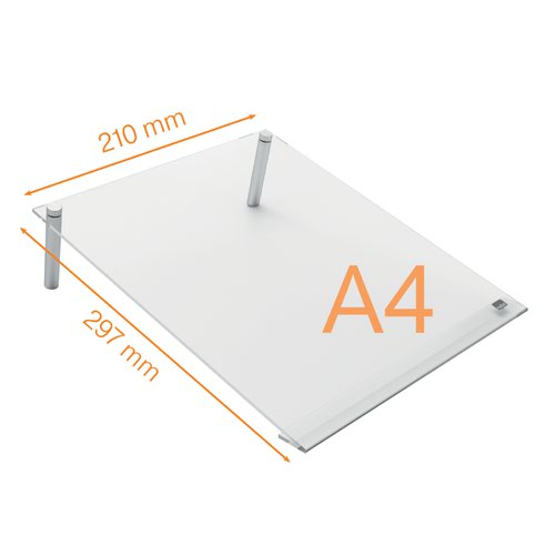 Nobo A4 Transparent Acrylic Mini Whiteboard Slanted Desktop 1915612 NB62102 Buy online at Office 5Star or contact us Tel 01594 810081 for assistance