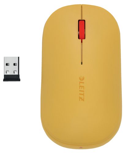 Leitz Cosy Wireless Mouse Warm Yellow | 32675J | ACCO Brands
