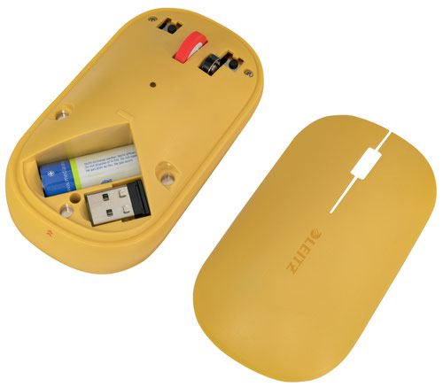 Leitz Cosy Wireless Mouse Warm Yellow | 32675J | ACCO Brands