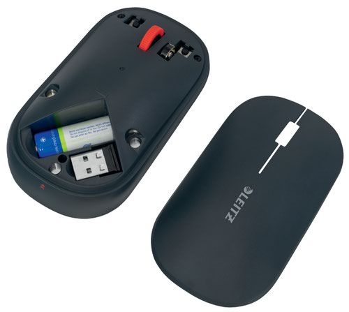 Leitz Cosy Wireless Mouse Velvet Grey | 32677J | ACCO Brands