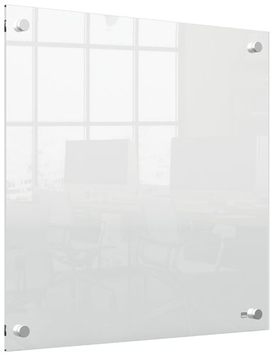 Nobo Transparent Acrylic Mini Whiteboard Wall Mount 450x450mm 1915620