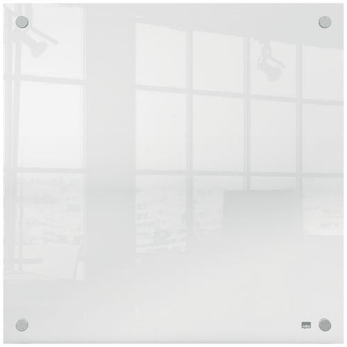 Nobo Transparent Acrylic Mini Whiteboard Wall Mount 450x450mm 1915620 Drywipe Boards DW1015