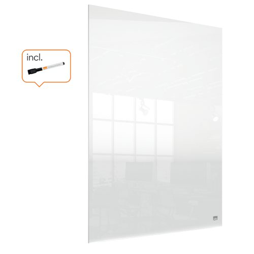 Nobo Transparent Acrylic Mini Whiteboard Desktop or Wall Mounted 600x450mm 1915618 ACCO Brands