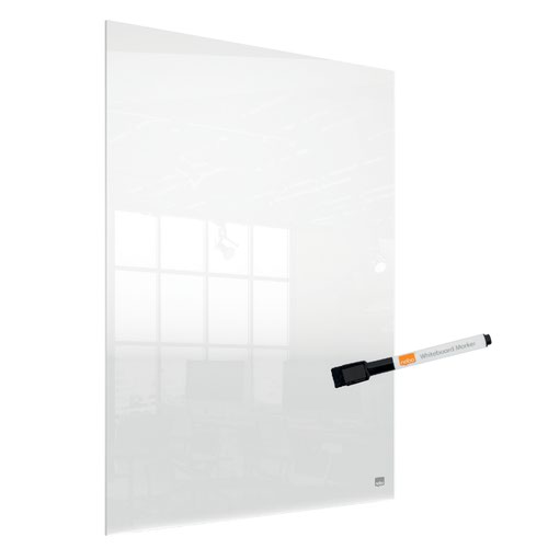 Nobo Transparent Acrylic Mini Whiteboard Desktop or Wall Mounted 600x450mm 1915618
