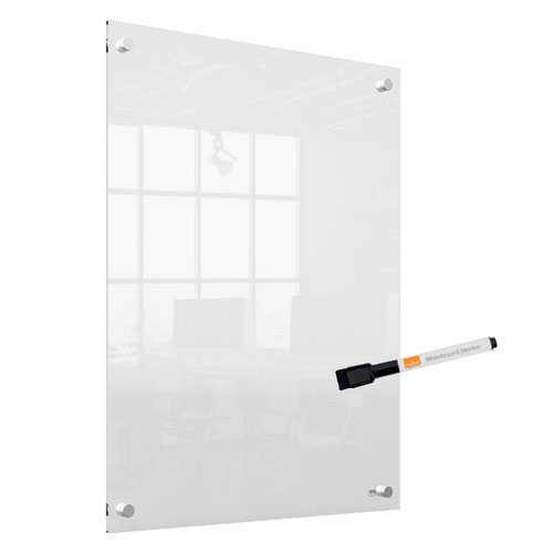 Nobo Transparent Acrylic Mini Whiteboard Wall Mounted 600x450mm 1915621 ACCO Brands