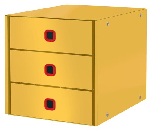 Leitz Click & Store Cosy Drawer Cabinet (3 drawers) Warm Yellow