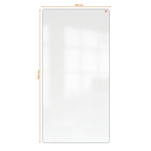 Nobo Portable Magnetic Steel Whiteboard 1800 x 900mm Grey Trim Double-Sided Lightweight Move and Meet Collaboration System White 1915563
