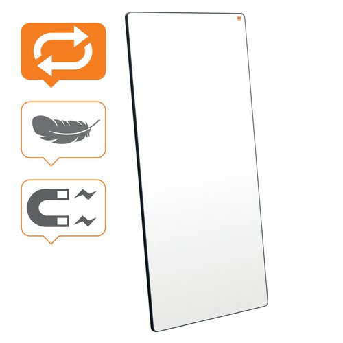 Nobo Move & Meet Collaboration System Portable Whiteboard 1800x900mm Drywipe Boards NB8314