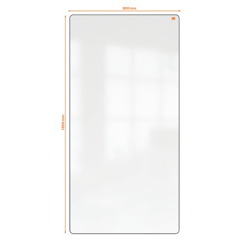 Nobo Portable Magnetic Steel Whiteboard 1800 x 900mm Black Trim Double-Sided Lightweight Move and Meet Collaboration System White 1915564